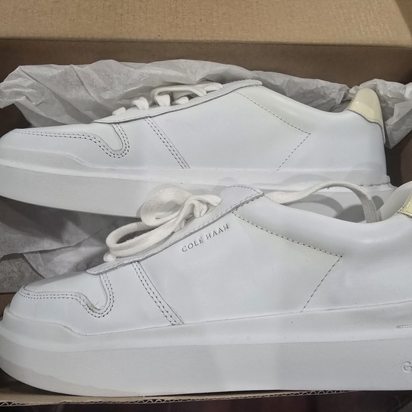 Cole Haan GrandPro Rally White Leather Court Sneaker Size 7.5 - Picture 8 of 8